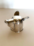 Napier Dog Jigger 1 oz 2 oz | Silver-Plated Figural Jigger | 1930s Barware