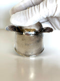 Napier Dog Jigger 1 oz 2 oz | Silver-Plated Figural Jigger | 1930s Barware