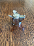 Napier Dog Jigger 1 oz 2 oz | Silver-Plated Figural Jigger | 1930s Barware