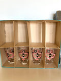 Vintage Libbey Atomic Glasses, Seville Pattern 1960s, New Old Stock Original Box, Set of 8