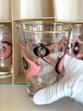 Vintage Libbey Atomic Glasses, Seville Pattern 1960s, New Old Stock Original Box, Set of 8