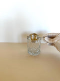 Sterling Silver Rollover Jigger, Red Stone Finial