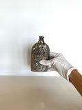 Vintage Floral Flask by Simpson Hall Miller, Repousse Antique Flask