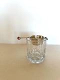 Sterling Silver Rollover Jigger, Red Stone Finial