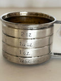 Sterling Silver Jigger, 2 Ounce Silver Shot Glass by Watson Silver Co.