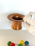 Retro Cocktail Picks Copper Top Hat Holder, Multi-Colored Ball Finials