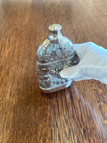 Vintage Floral Flask by Simpson Hall Miller, Repousse Antique Flask