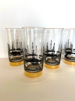 Oil Derrick Glassware Set RESERVED for Kaitlin