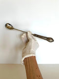 Sterling Silver Handled Cocktail Spoon, Ornate Chunky Handle - Southern Vintage Wares