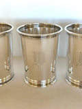 Vintage Gorham Mint Julep Cups "W" Monogram - Southern Vintage Wares