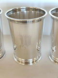 Vintage Gorham Mint Julep Cups "W" Monogram - Southern Vintage Wares