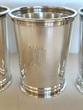 Vintage Gorham Mint Julep Cups "W" Monogram - Southern Vintage Wares