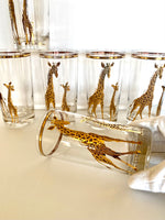 Rare Culver Giraffe Glasses, Culver Glassware, Rare Culver Glasses - Southern Vintage Wares