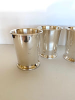 Silver Julep Cups by Sheridan (4), Vintage Julep Cups - Southern Vintage Wares