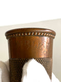Vintage Thimble Jigger, Copper-Plated Jigger, "Only A Thimble Full" Jigger - Southern Vintage Wares