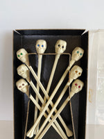 Poison Skull Swizzle Stirrer Sticks - Southern Vintage Wares