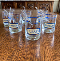 Cera Name Your Poison Glasses For Neiman Marcus - Southern Vintage Wares