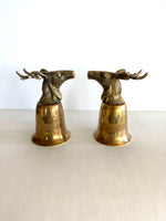 Brass Deer Stag Stirrup Cups
