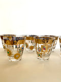 Culver Jeweled Charm Bracelet Rocks Glasses (7) - Southern Vintage Wares