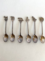 Art Deco Animal Cocktail Spoons (original box) - Southern Vintage Wares