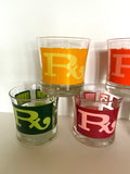 Rx Cocktail Glasses (8) - Southern Vintage Wares