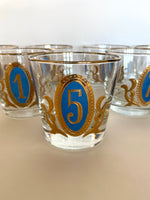 Libbey Pilot Numbered Glasses