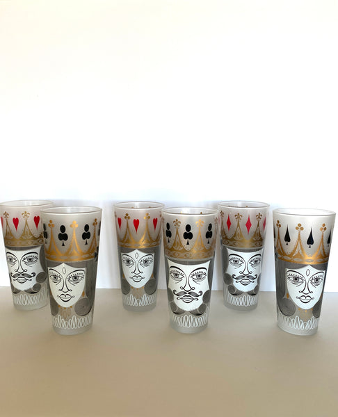 Rare Libbey Kings and Queens Glasses - Southern Vintage Wares