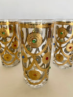 Culver Jeweled Ornaments Glasses - Southern Vintage Wares
