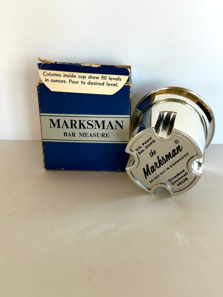 The Marksman Bar Measure Cocktail Jigger (in its original box) – Southern  Vintage Wares