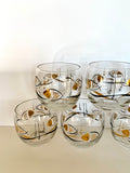 Mid Century Atomic Fish Roly Poly Glasses