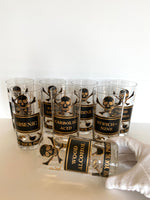 Georges Braird Name Your Poison Glasses - Southern Vintage Wares