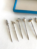 Vintage Sterling Silver Cocktail Picks - Southern Vintage Wares