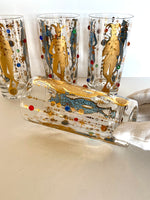 Culver Mardi Gras Glasses - Southern Vintage Wares