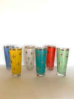 Atomic North Star Collins Glasses by Bartlett Collins (6), Atomic Glasses - Southern Vintage Wares