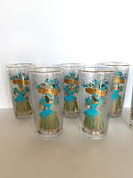 Libbey Calypso "Caribbean Cruise" Glasses (8) - Southern Vintage Wares