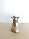 Fox Stirrup Cup, Vintage Silver-Plated Fox Stirrup - Southern Vintage Wares