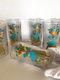 Libbey Calypso "Caribbean Cruise" Glasses (8) - Southern Vintage Wares