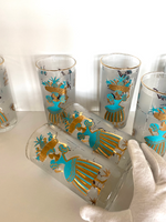 Libbey Calypso "Caribbean Cruise" Glasses (8) - Southern Vintage Wares