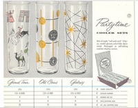 Libbey Atomic Galaxy Collins Glasses