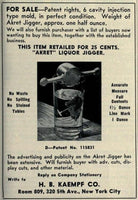 Barbell Rollover Jiggers , 1939 Barbell Cocktail Jiggers (Set of 3), - Southern Vintage Wares