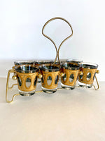 Culver Shot Glass Caddy (8), Culver Pisa, Mid-Century Shot Glass Caddy - Southern Vintage Wares