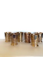 Silver Julep Cups by Sheridan Silversmiths Ltd (6), Vintage Julep Cups - Southern Vintage Wares