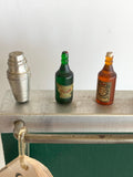 1939 "Wonder Bar" Cocktail Picks Set, Wonder Bar Set, Harris Dunn Mini Wood Bar Bakelite Picks Set - Southern Vintage Wares