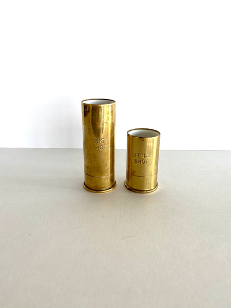 11) Vintage Brass Shotgun Shells. Loaded