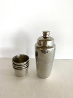 Vintage Nesting Cups Flask Set (Flask & 4 Cups), Sheffield England