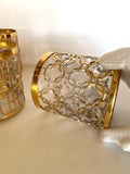 Imperial Shoji Glasses by Imperial Glass Co., El Tabique D’Oro, Trellis, Golden Chains