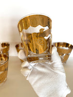 Culver Florentine Rocks Glasses (6), Culver Gold Glasses
