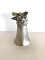 SouthernVintageWares>>>Vintage Pewter Wolf Stirrup Goblet