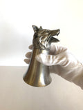 SouthernVintageWares>>>Vintage Pewter Wolf Stirrup Goblet