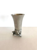 SouthernVintageWares>>>Vintage Pewter Wolf Stirrup Goblet